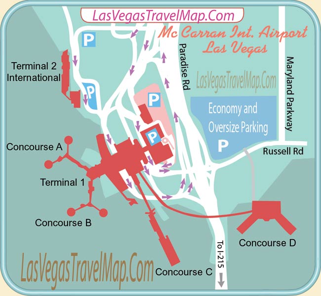 Las Vegas Airport Map