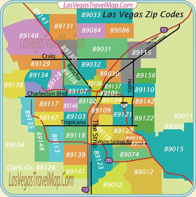 Las Vegas Zip Code Map